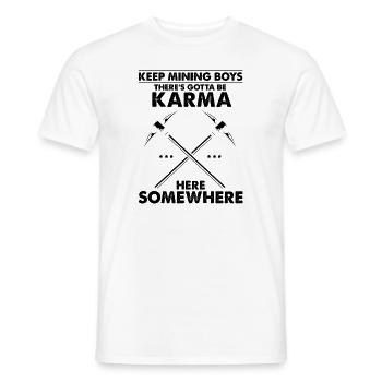 Gold Digger Gold Panning Gold Mining Designs - Men's T-Shirt - white - Front - AI Model Male 178 dark (178cm)