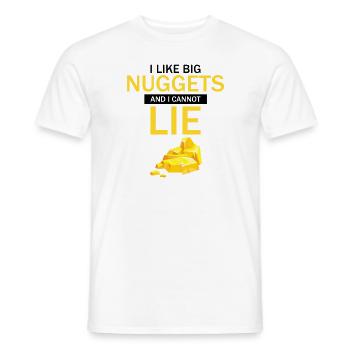 Gold Digger Gold Panning Gold Mining Designs - Men's T-Shirt - white - Front - AI Model Male 178 dark (178cm)
