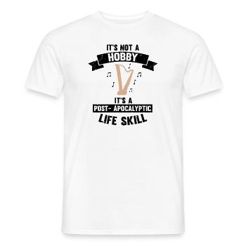 Conceptions de joueurs de harpe pour les conceptions de joueurs de harpe - T-shirt homme - blanc - Devant - AI Model Male 178 dark (178cm)