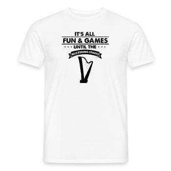 Conceptions de harpiste pour conceptions de harpiste - T-shirt homme - blanc - Devant - AI Model Male 178 dark (178cm)