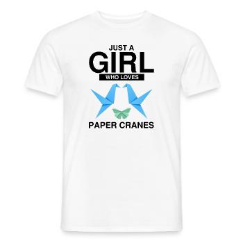 Conception d'origami Kirigami coloré - T-shirt homme - blanc - Devant - AI Model Male 178 dark (178cm)