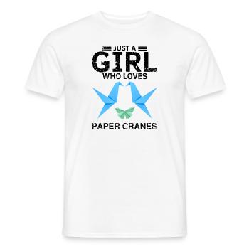 Design coloré Kirigami Origami - T-shirt homme - blanc - Devant - AI Model Male 178 dark (178cm)