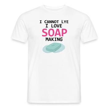 Soap Making Design for Soap Maker Designs - Men's T-Shirt - white - Front - AI Model Male 178 dark (178cm)