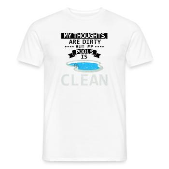 Conceptions de sauveteurs pour les techniciens de piscine - T-shirt homme - blanc - Devant - AI Model Male 178 dark (178cm)