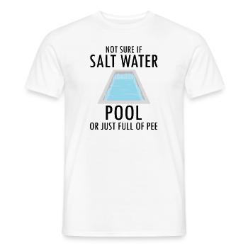 Conceptions de sauveteurs pour les techniciens de piscine - T-shirt homme - blanc - Devant - AI Model Male 178 dark (178cm)