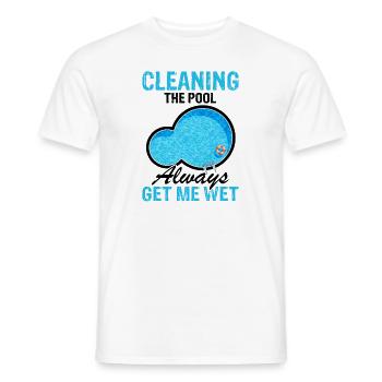 Conceptions de sauveteurs pour les techniciens de piscine - T-shirt homme - blanc - Devant - AI Model Male 178 dark (178cm)