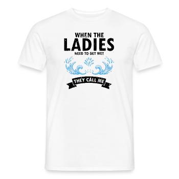 Pool Guy Design for PoolBoy and Pool Cleaner - Men's T-Shirt - white - Front - AI Model Male 178 dark (178cm)