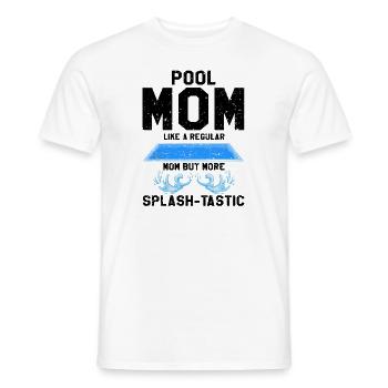 Conceptions de sauveteurs pour les techniciens de piscine - T-shirt homme - blanc - Devant - AI Model Male 178 dark (178cm)