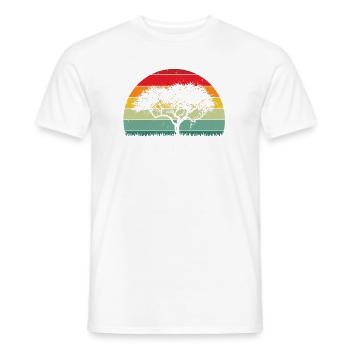 Conception de voyage en famille africaine pour l’Afrique - T-shirt homme - blanc - Devant - AI Model Male 178 dark (178cm)