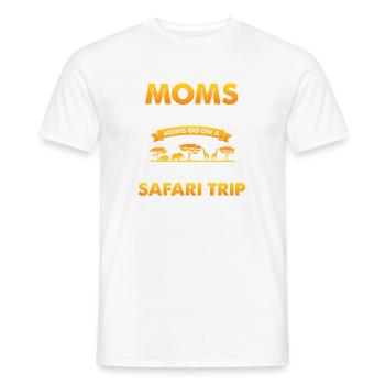 Safari Familienurlaub Design für Afrika Savanne - Männer T-Shirt - Weiß - Vorne - AI Model Male 178 dark (178cm)