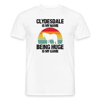 Conception Clydesdale pour clydesdale Riders - T-shirt homme - blanc - Devant - AI Model Male 178 dark (178cm)