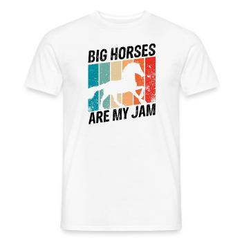 Clydesdale Design for Clydesdale Riders - Men's T-Shirt - white - Front - AI Model Male 178 dark (178cm)