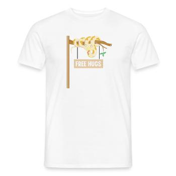 Königspython Design für Schlangen Liebhaber - Männer T-Shirt - Weiß - Vorne - AI Model Male 178 dark (178cm)