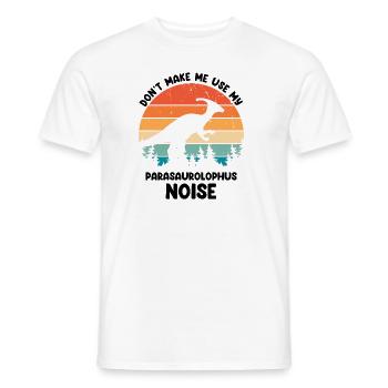Dinosaur Motif for Paleontologists - Men's T-Shirt - white - Front - AI Model Male 178 dark (178cm)