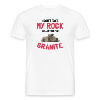 Collectionneur de pierres précieuses et recherche sur les pierres précieuses - T-shirt homme - blanc - Devant - AI Model Male 178 dark (178cm)