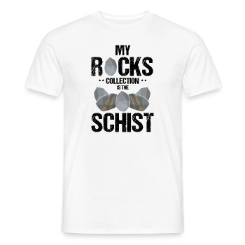 Recherche sur les roches et conception de roches à quartz - T-shirt homme - blanc - Devant - AI Model Male 178 dark (178cm)