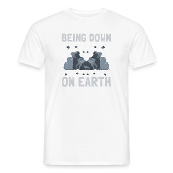 Collectionneur de pierres précieuses et recherche sur les pierres précieuses - T-shirt homme - blanc - Devant - AI Model Male 178 dark (178cm)