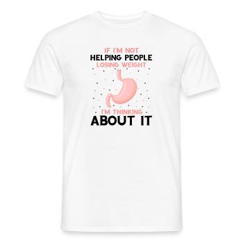 Gastric Bypass and Gastric Bypass Operation Design - Men's T-Shirt - white - Front - AI Model Male 178 dark (178cm)