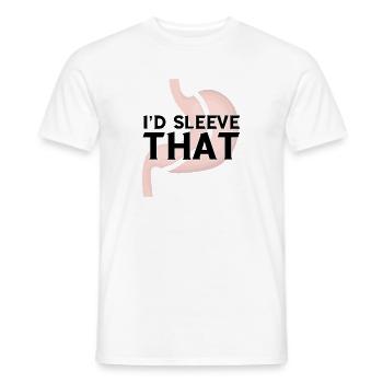 Gastric Bypass and Gastric Bypass Operation Design - Men's T-Shirt - white - Front - AI Model Male 178 dark (178cm)