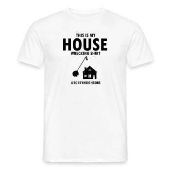 Conception de démolition de maisons et rénovation de maisons - T-shirt homme - blanc - Devant - AI Model Male 178 dark (178cm)