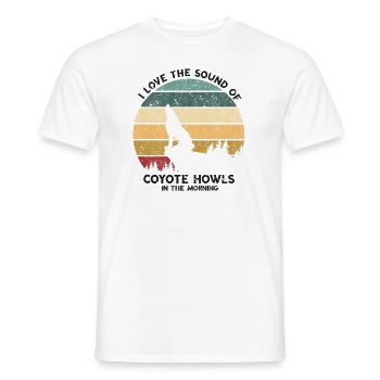 Kojoten Design für Kojotentöter - Männer T-Shirt - Weiß - Vorne - AI Model Male 178 dark (178cm)