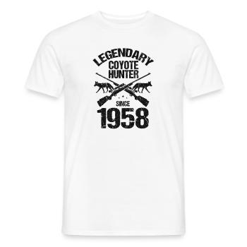 Conception de coyote pour les réacteurs de coyote - T-shirt homme - blanc - Devant - AI Model Male 178 dark (178cm)