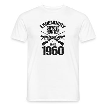 Conception de chasseur de coyote pour la chasse au coyote - T-shirt homme - blanc - Devant - AI Model Male 178 dark (178cm)