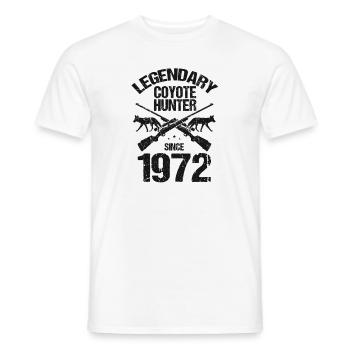 Conception de chasseur de coyote pour la chasse au coyote - T-shirt homme - blanc - Devant - AI Model Male 178 dark (178cm)