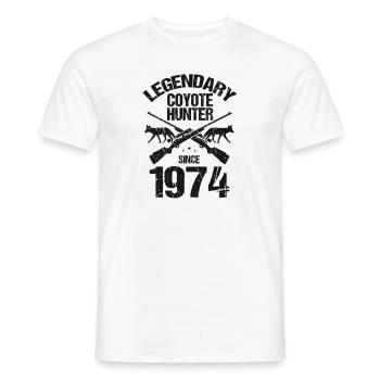 Capture de coyotes et conception de chasseur de coyotes - T-shirt homme - blanc - Devant - AI Model Male 178 dark (178cm)
