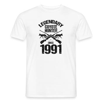 Conception de coyote pour les réacteurs de coyote - T-shirt homme - blanc - Devant - AI Model Male 178 dark (178cm)