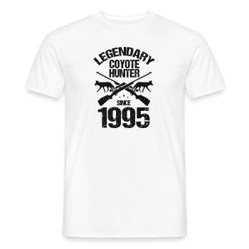 Kojotentöter und Kojotenjagd auf Wildtiere - Männer T-Shirt - Weiß - Vorne - AI Model Male 178 dark (178cm)