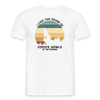 Conception de coyote pour les réacteurs de coyote - T-shirt homme - blanc - Devant - AI Model Male 178 dark (178cm)