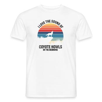 Capture de coyotes et conception de chasseur de coyotes - T-shirt homme - blanc - Devant - AI Model Male 178 dark (178cm)