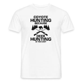 Conception de coyote pour les réacteurs de coyote - T-shirt homme - blanc - Devant - AI Model Male 178 dark (178cm)