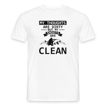 Conception de chasseur de coyote pour la chasse au coyote - T-shirt homme - blanc - Devant - AI Model Male 178 dark (178cm)