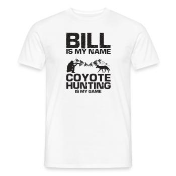 Coyote Design for Coyote Shreactors - Men's T-Shirt - white - Front - AI Model Male 178 dark (178cm)