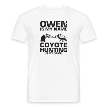 Conception de coyote pour les réacteurs de coyote - T-shirt homme - blanc - Devant - AI Model Male 178 dark (178cm)