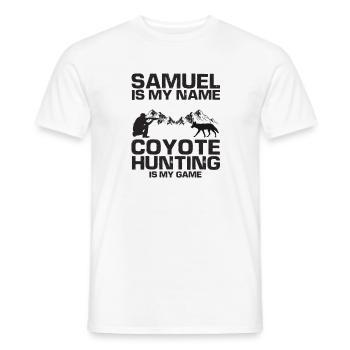 Conception de coyote pour les réacteurs de coyote - T-shirt homme - blanc - Devant - AI Model Male 178 dark (178cm)