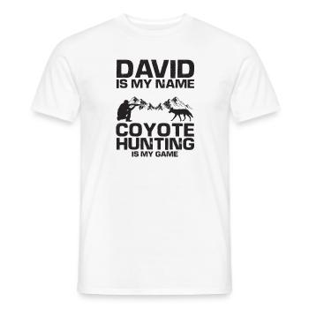 Conception de coyote pour les réacteurs de coyote - T-shirt homme - blanc - Devant - AI Model Male 178 dark (178cm)