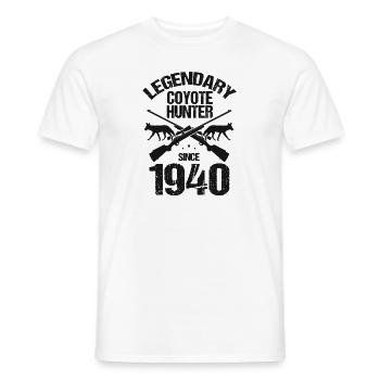 Conception de coyote pour les réacteurs de coyote - T-shirt homme - blanc - Devant - AI Model Male 178 dark (178cm)