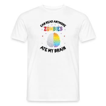 Professeur de dyslexie pour les thérapeutes de Legathenia - T-shirt homme - blanc - Devant - AI Model Male 178 dark (178cm)