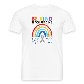 Dyslexia Intervention for Dyslexia Therapy - Men's T-Shirt - white - Front - AI Model Male 178 dark (178cm)