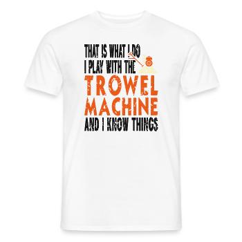 Conception de constructeur en béton pour les constructeurs et le chantier de construction - T-shirt homme - blanc - Devant - AI Model Male 178 dark (178cm)
