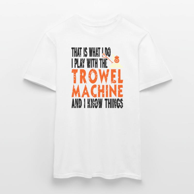 Conception de constructeur en béton pour les constructeurs et le chantier de construction T-shirt homme
