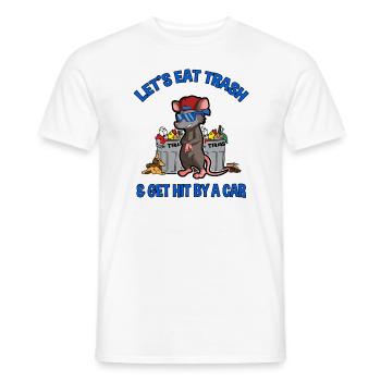 Opossum Design für Possum Fans und Opossum Fans - Männer T-Shirt - Weiß - Vorne - AI Model Male 178 dark (178cm)