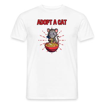 Opossum saying for animal lovers and possum - Men's T-Shirt - white - Front - AI Model Male 178 dark (178cm)