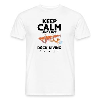 Sports nautiques pour chiens et sports nautiques pour chiens - T-shirt homme - blanc - Devant - AI Model Male 178 dark (178cm)