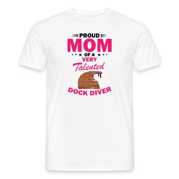 Dock Diving Design for Dog Jumping and Dock Dog - Men's T-Shirt - white - Front - AI Model Male 178 dark (178cm)