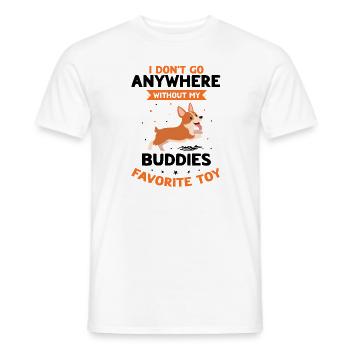 Dock Diving Design for Dog Jumping and Dock Dog - Men's T-Shirt - white - Front - AI Model Male 178 dark (178cm)