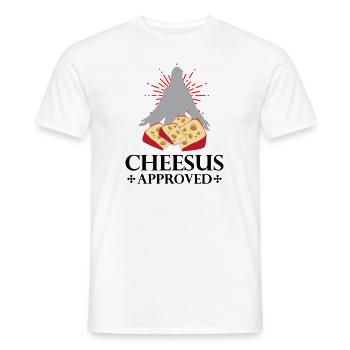 Gouda fumé design et Gouda gourmet - T-shirt homme - blanc - Devant - AI Model Male 178 dark (178cm)